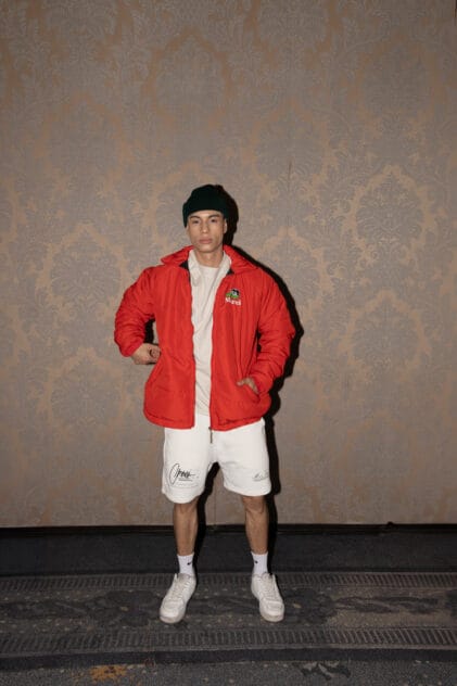 Chaqueta puffer roja