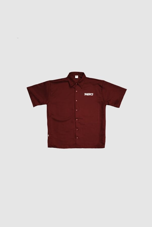 Camisa oversize vino tinto merci