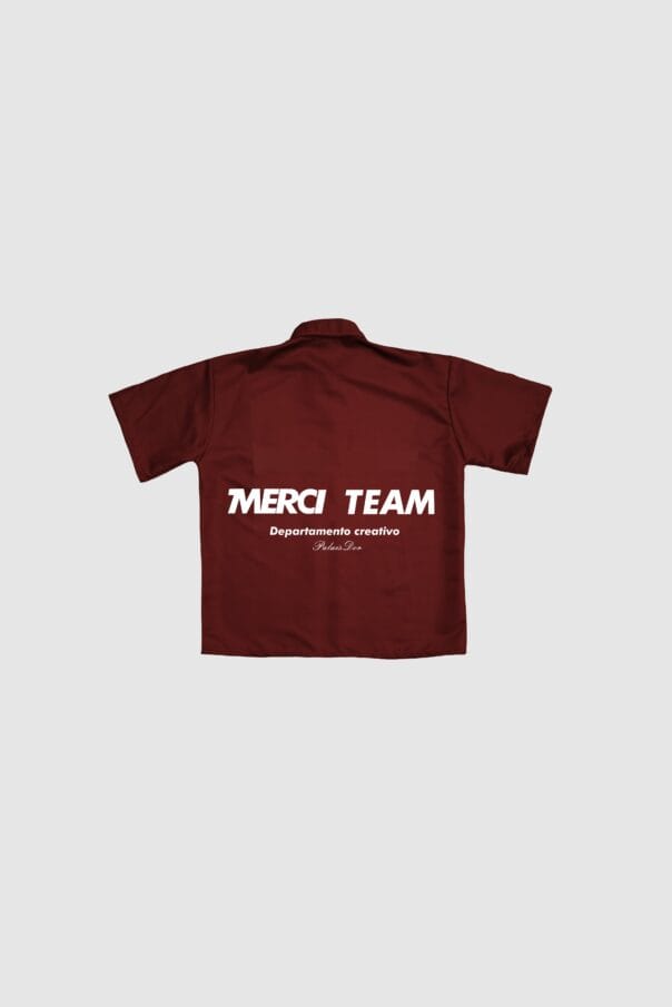 Camisa vino tinto merci