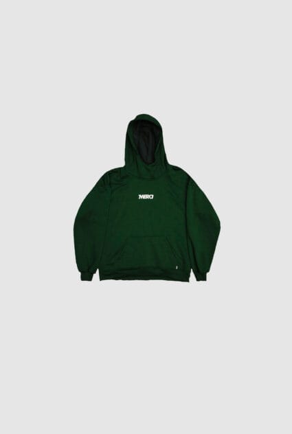 Merci Hoodie Verde Oversize