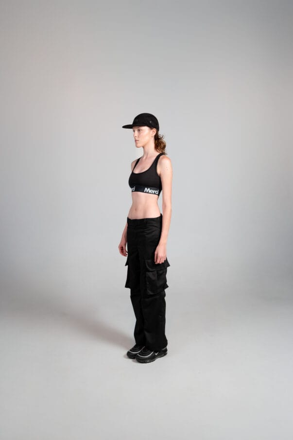 Pantalon cargo negro prisma